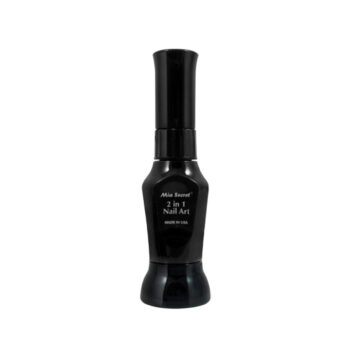 Black 2 In One Nail Art