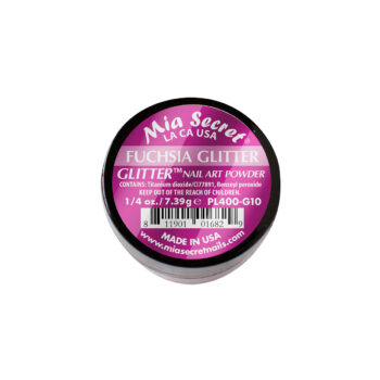 Fuchsia Glitter Acrylic Powder For Nails 1/4 Oz