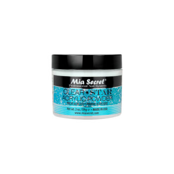 Clear Stars Acrylic Powder For Nails 2 Oz