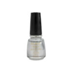 French Manicure Metallic Silver