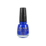 French Manicure Blue Siren