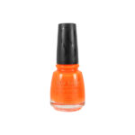 French Manicure Neon Orange