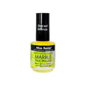 Neon Yellow Marble Nail Polish