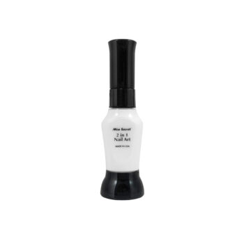 White 2 In One Nail Art