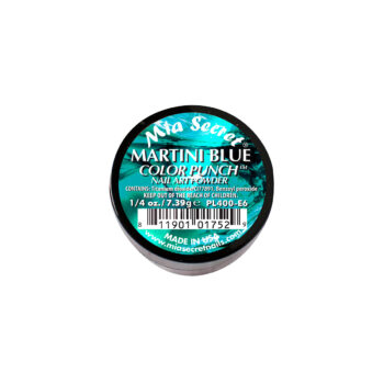 Martini Blue Color Punch Acrylic Powder For Nails 1/4 Oz