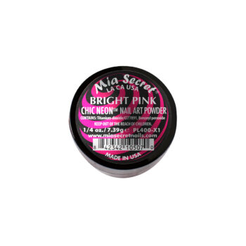 Chic Neon Bright Pink Acrylic Powder For Nails 1/4 Oz