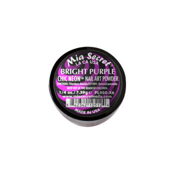 Chic Neon Bright Purple Acrylic Powder For Nails 1/4 Oz