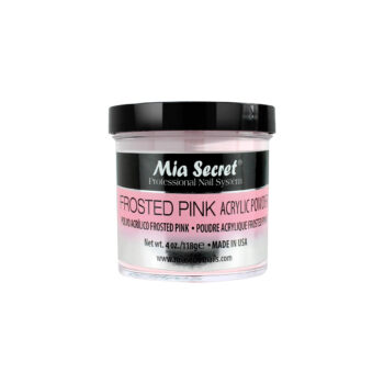 Frosted Pink Acrylic Powder For Nails 4 Oz